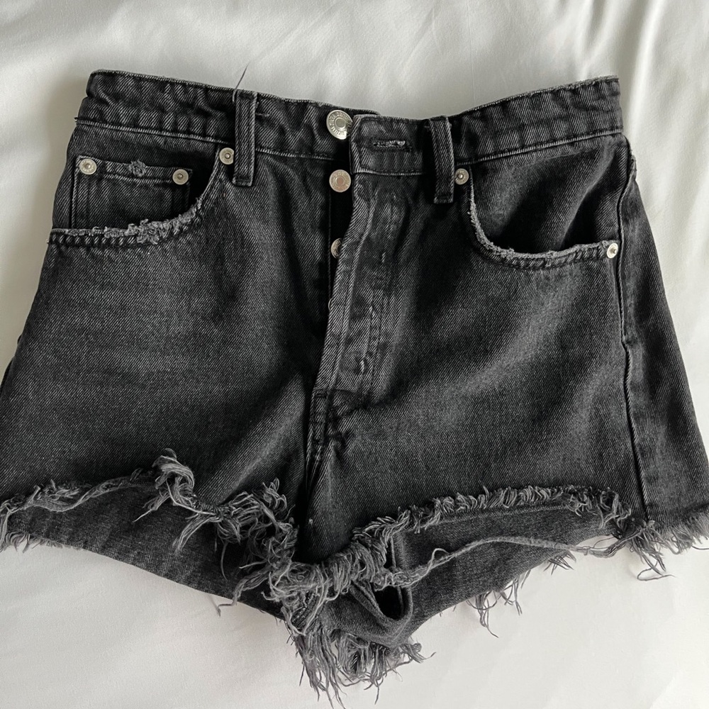 Zara Black Denim Shorts